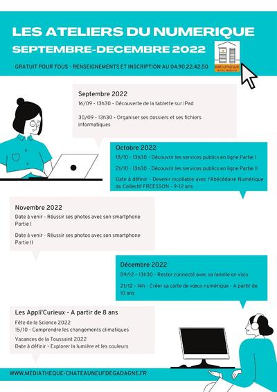 Médiathèque : Les Ateliers du Numérique