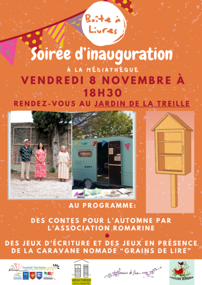 Inauguration de la nouvelle boîte à livres