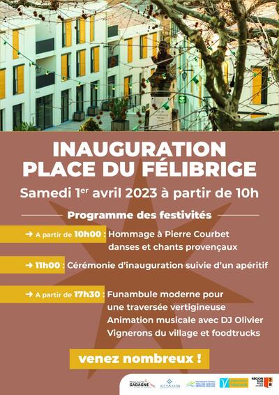 Inauguration Place du félibrige