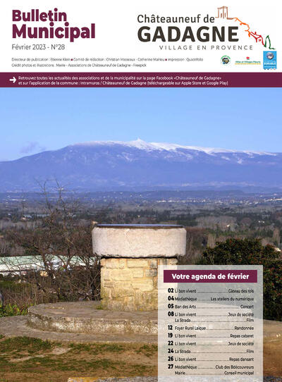 Bulletin municipal Châteauneuf de Gadagne - Février 2023