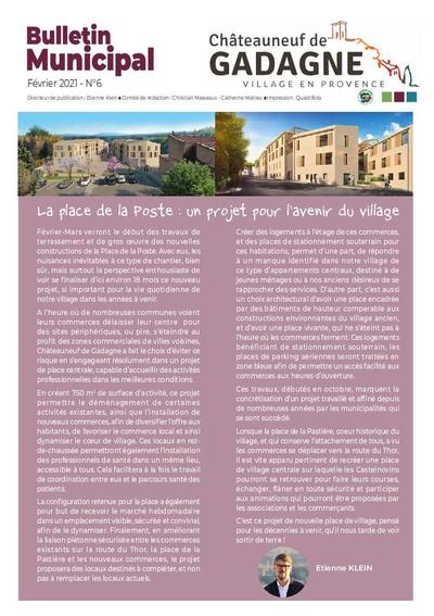 Bulletin municipal Châteauneuf de Gadagne - Février 2021
