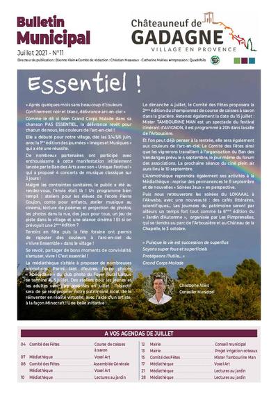 Bulletin municipal Châteauneuf de Gadagne - Juillet 2021