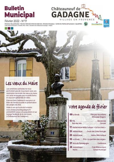 Bulletin municipal Châteauneuf de Gadagne - Février 2022