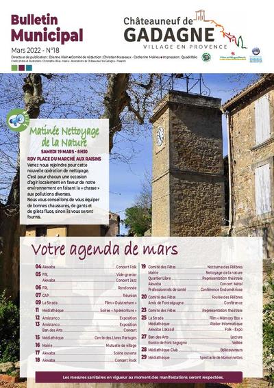 Bulletin municipal Châteauneuf de Gadagne - Mars 2022