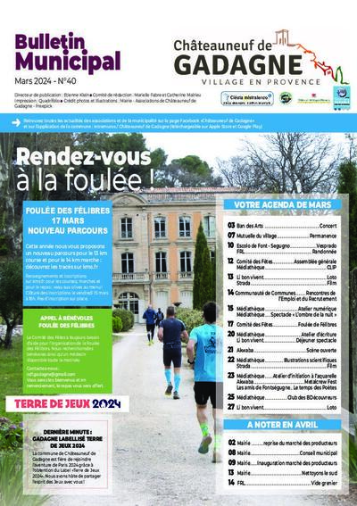 Bulletin municipal Châteauneuf de Gadagne - Mars 2024