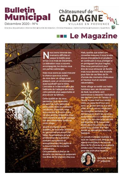 Bulletin municipal Châteauneuf de Gadagne - Décembre 2020
