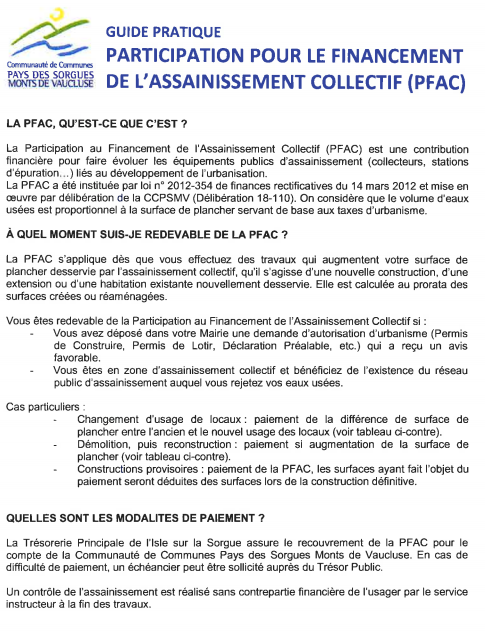 Eau, électricité, voirie