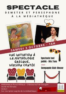 Médiathèque - Spectacle Déméter et Perséphone