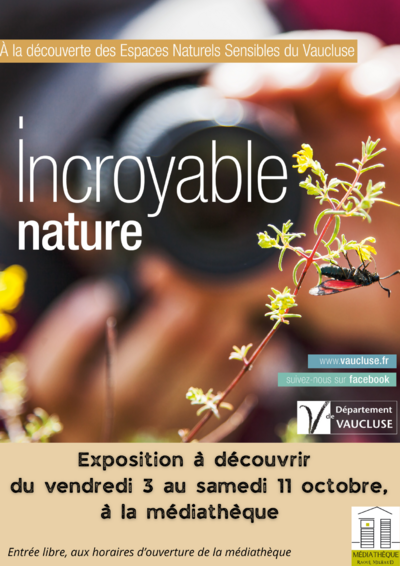 Médiathèque - Exposition « Incroyable nature »
