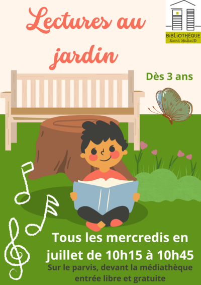 MEDIATHEQUE - LECTURES AU JARDIN