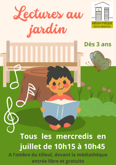 Médiathèque - Lectures au jardin