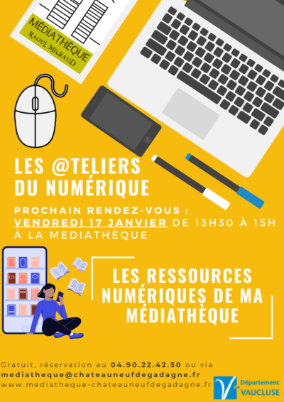 Médiathèque : Atelier Numérique