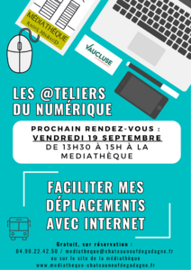 Médiathèque - Atelier numérique : faciliter mes déplacements avec Internet
