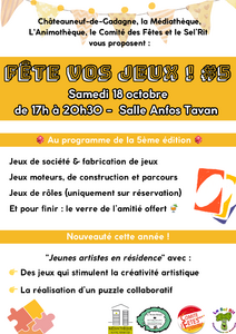 Médiathèque - Fête vos jeux : cinquième édition !