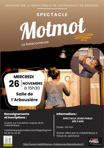 Médiathèque - Spectacle Motmot, la Rateconteuse