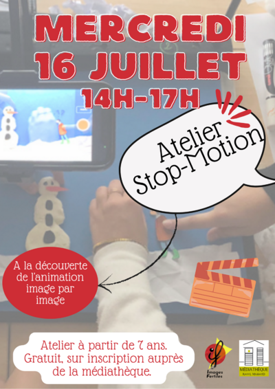 Médiathèque - Atelier cinéma d’animation « stop-motion »