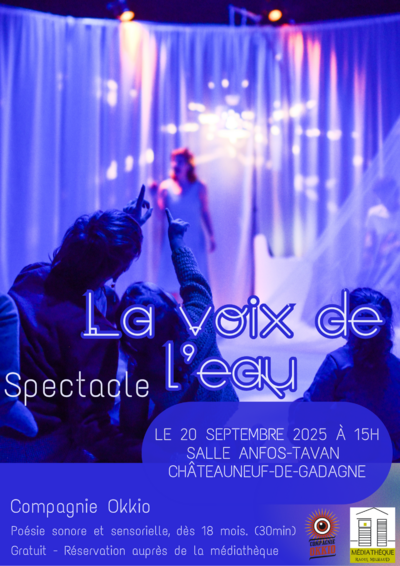 Médiathèque - Spectacle « La voix de l’eau », compagnie Okkio