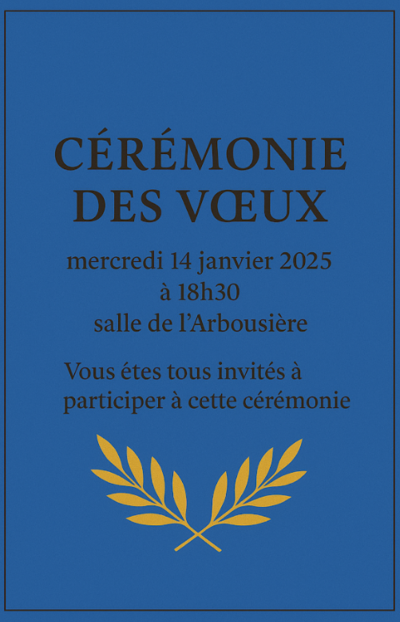 Cérémonie des Voeux du Maire