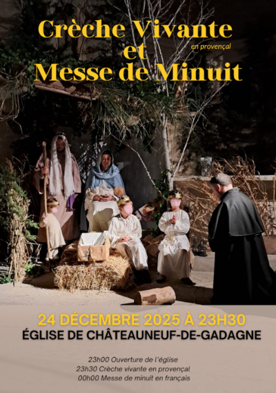 crèche vivante et messe de minuit