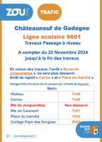 travaux sncf - bus scolaire