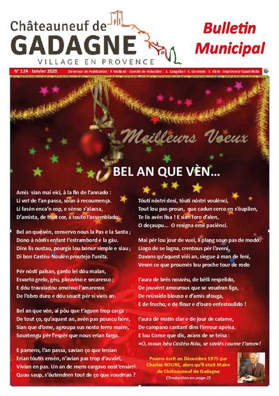 Bulletin municipal Châteauneuf de Gadagne - Janvier 2020
