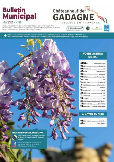 Bulletin municipal Châteauneuf de Gadagne - Mai 2025