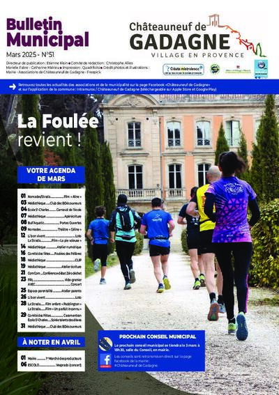Bulletin municipal Châteauneuf de Gadagne - Mars 2025