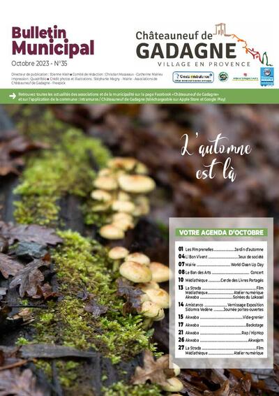 Bulletin municipal Châteauneuf de Gadagne - Octobre 2023
